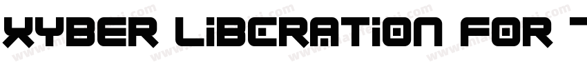 XYBER Liberation For 7 Kicks字体转换